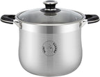Vivicreate Stainless Steel Stock Pot with Lid for Induction Cooking Boiling Pasta Stew Soup Large Capacity Cookware with Handles for Kitchen Spaghetti Olla Olla de Acero Inoxidable (14.5 QT)