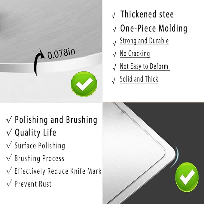 Titanium Cutting Board for Kitchen with Juice Groove， Dishwasher Safe Chopping Boards， Bpa-Free Chopping Board,for Home Counter Outdoor Camping Housewarming Gifts for Women(14.2inx9.8in)