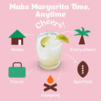 Craftmix Classic Margarita, Makes 24 Drinks, Skinny Margarita Cocktail Mixers - Mocktail Drink Mixers - Made With Real Fruit - Vegan Low-Carb, Low-Sugar, Non-GMO, Dairy Free, Gluten Free, Easy to Mix