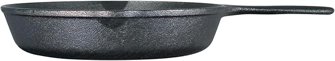 Lodge 9 Inch Cast Iron Pre-Seasoned Skillet – Signature Teardrop Handle - Use in the Oven, on the Stove, on the Grill, or Over a Campfire, Black