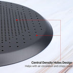 Beasea 11.5 Inch Pizza Pan Crisper with Holes, Perforated Heavy Duty Aluminum Alloy Round Vented Pizza Pans Pizza Baking Tray Bakeware for Home Restaurant Kitchen