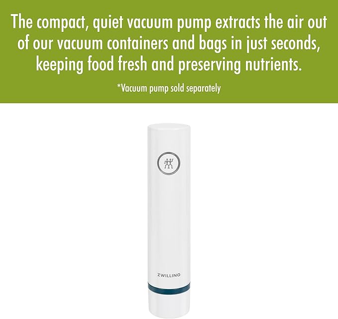 ZWILLING Fresh & Save Airtight Glass Food Storage Containers with Lids, Meal Prep Containers, One Size, La Mer