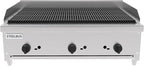 36 Inch Commercial Gas Charbroiler, Stainless Steel Countertop Grill with 3 Burners 84000 BTU, Heavy Duty Restaurant BBQ Broiler, Natural Gas/Propane, Cast Iron Grates