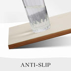 MOSAYT Vinyl Placemats Set of 4, Heat Resistant Place Mats 100% Waterproof Washable & Wipeable Faux Leather Reversible Table Mats for Kitchen Dining Party Indoor Outdoor, 12" x 17", Beige/Sage Green