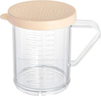 Restaurantware RW Base 10 Ounce Clear Plastic Dredge Spice Shaker 1 Reusable Dry Rub Shaker - Includes Beige Perforated Lid With Handle Clear Polycarbonate Spice Shaker For Fine Seasonings
