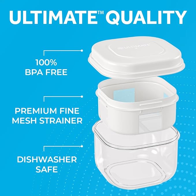 Ultimate Probiotic Yogurt Maker Bundle - Comes with the Ultimate Yogurt Strainer & 8 Extra Jars - Make Trillions of Live Probiotics from Home & Make Greek Yogurt