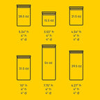JoyJolt Borosilicate Glass Jars With Bamboo Lids. 6 Pc Set of Air Tight Sealable Containers. Food Jar Canisters with Airtight Lid for Pantry Storage and Kitchen Organization.