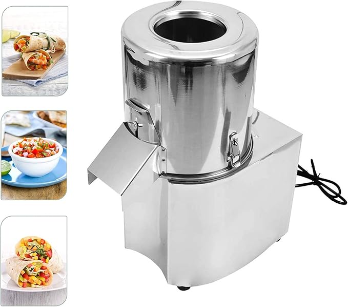 Electric Vegetable Meat Chopper, Commercial Food Processor Professional Meat Grinder 110V 550W 120Kg/H Fully Stainless-Steel Body Carbon Steel Blades