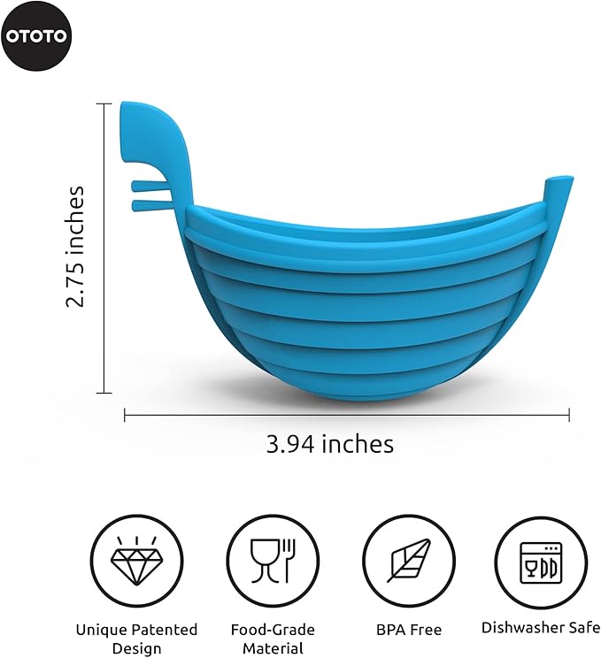 OTOTO New Eggondola Egg Poacher - Poached Egg Silicone Egg Cooker - Gondola Egg Silicone Poacher for Cooking Eggs - Kitchen Egg Cooker, Perfect Egg Maker - Egg Design Maker, Egg Kitchen Gadgets