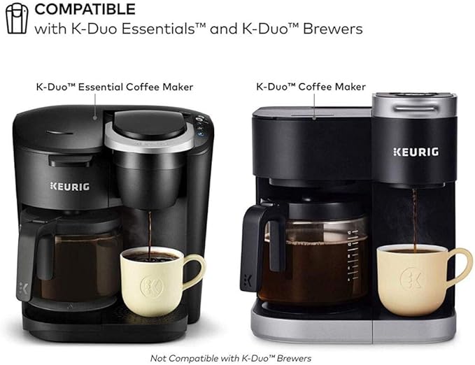 Reusable Keurig K Duo Coffee Filter for K-Duo Hot & Iced(Gen 2), K-Duo Essentials and K-Duo Brewers Machine, Reusable Mesh Ground Coffee Basket by Geesta