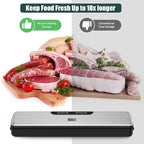 Food Vacuum Sealer Machine Compact Design 100 Times Consecutive Works 5 Food Modes Dry&Moist Multi-Functional Vacuum Sealing Saver Storage with 10 Vacuum Seal Bags