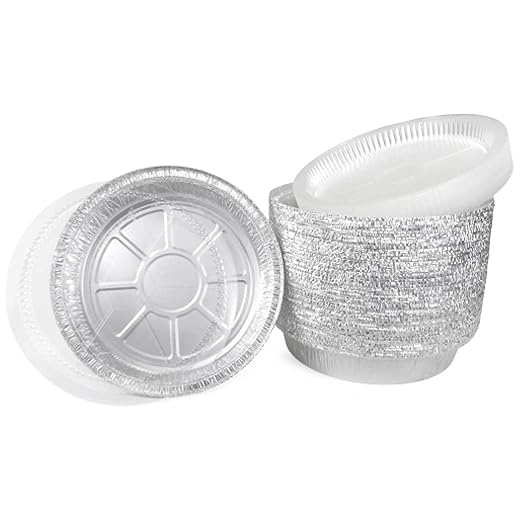 IDL Packaging 9" Round Aluminum Foil Pans with Dome Lids (Pack of 50) - Disposable Aluminum Container with Clear Plastic Lids - Great for Baking, Cooking, Serving