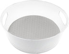 Spectrum Lazy Susan Organizer, Hexa Large (1-Pack) - Lazy Susan Turntable for Cabinet, Refrigerator, Pantry, Table, & Shelf - Rotating & Spinning Pantry Organization - Spice Rack Storage for Fridge