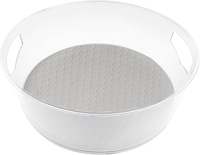Spectrum Lazy Susan Organizer, Hexa Large (1-Pack) - Lazy Susan Turntable for Cabinet, Refrigerator, Pantry, Table, & Shelf - Rotating & Spinning Pantry Organization - Spice Rack Storage for Fridge