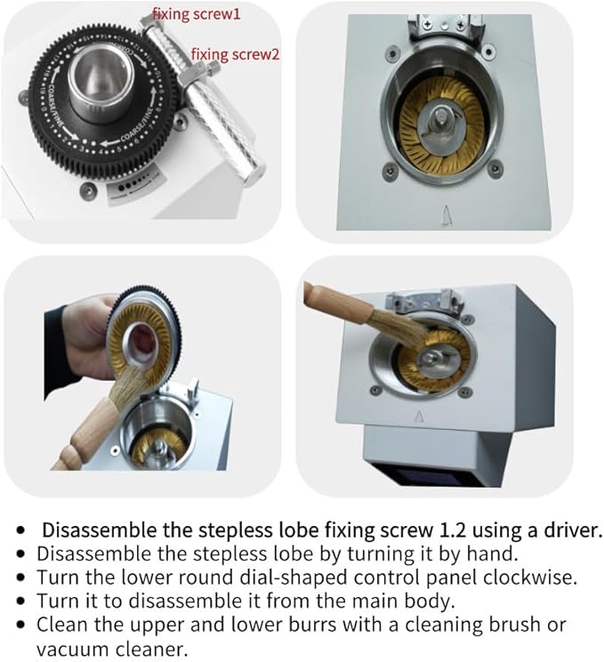 Urbanic 090 Electric Coffee Grinder (110~220v) / straight Titanium burr 60mm / (black) / (Made in Korea), 125*125*39(mm)