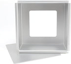 4 Inch Square Aluminum Cheesecake Pan with Removable Loose Bottom for Baking, Cake Mold Bakeware (4.4'' x 4.4'' x 2'')