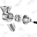 All Metal Grain Mill Attachment for Kitchenaid Stand Mixer, 9 Levels Grain Mill, Flour Mill, Fit for Non-Oily Dry Grain Corn, Coffee Bean, Buckwheat, Oats, Millet, Wheat and Other Cereals