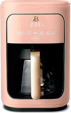 Beautiful Large Capacity 14-Cup Programmable Coffee Maker with 1-4 Cup Mode & Charcoal Filter by Beautiful (Rose)