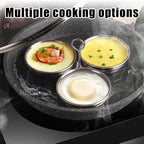 Egg Poacher,Stainless Steel Egg Boiler Maker With Oil Brush Round/Heart Shaped for Making Boiled Eggs