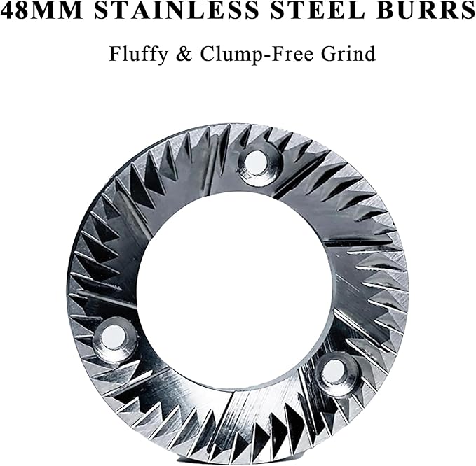 M1004 Electric Coffee Grinder for Home Use with Precise Grinding,48mm Burr,Detachable Funnel Stand, Anti-static Design