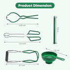 Stainless Steel 21.5QT Water Bath Canning Pot with Rack & Lid, Canning Supplies Starter Kit and 6 Pieces Canning Tools Set, Water bath Canner for Beginner