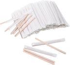 2000 Pcs Individually Wrapped Wooden Coffee Stirrers, Disposable Coffee Stir Sticks Round End Sticks Bulk Wood Stirrers for Cocktail Hot Drinks Restaurant Bar Home Office