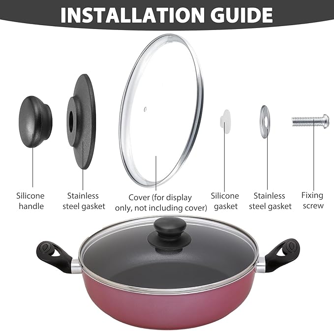 Pot Handles Replacement 2 PCS,Replacement Handles for Pots and Pans Heat Resistant, Non-Slip Handles,for Slow Cookers, Skillets, Pots & Pans,for Crock Pot, Rice Cooker, and Kitchen Cookware