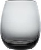 Restaurantware-Vetri 15 Ounce Wine Glasses, 6 Dishwashable Stemless Wine Glasses - No Lead, Durable, Gray Glass Stemware, For Home, Bar, Or Restaurant, Serve Merlot, Chardonnay, Or Bordeaux