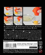 Peleg Design Egg Separator for Raw Eggs – Silicone Egg Yolk and White Separator, YolkFish Lips Swallow Release – Cute Kitchen Tool Gadget for Cooking/Baking