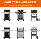 DELSbbq 6787 Full-Size Grill Griddle Insert for Weber Spirit 300 Series Gas Grills, Non-Stick Flat Top Griddle Replacement for Weber Spirit I & II 300 Series E-310 E-320 S-310 S-320 Series