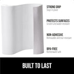 GORILLA GRIP Slip Resistant Drawer and Shelf Liner 2 Pack, Non Adhesive Water Resistant, Easy Clean and Trim, Smooth Surface Liners for Kitchen Cabinet, Shelves, Drawers Pantry, 17.5 IN x 20 FT, White