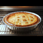 FUNSTITUTION Round Disposable Aluminum Pie Pans (30 Pack) - 9 Inch Disposable Pie Pans - Round Aluminum Foil Pans For Baking, Grilling, Cooking, Storing, Prepping