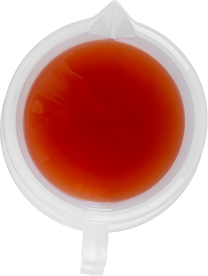 Restaurantware Measuring Cup, 4 Quarts Pack of 1 Conical Spout Liquid Scaling Vessel Embossed Ml and Oz Graduations, Clear Plastic Measuring Cup with Handle, For Cooking Baking For Oil Flour