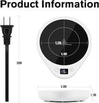 PUSEE Coffee Mug Warmer - Electric Large Candle Warmer Plate with 4H Auto Shut Off, 3-Temp Settings Cup Heater for Desk, Tea, Milk, Cocoa (W4-White)