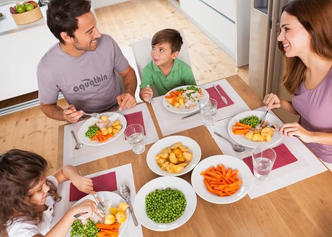 6pcs Salad Dessert Plate 7.5inch White Porcelain Dinner with Round Flat Design Good for the Gift