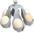 Egg Poacher,Egg Cooker for Making Soft or Hard Boiled Eggs,Poached Egg Brackets for Easy Cooking (6 egg)