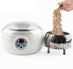 Electric Yogurt Maker - Constant Temperature Control Fermentation Machine with 1.5L Stainless Steel Container for Natto and Rice Wine