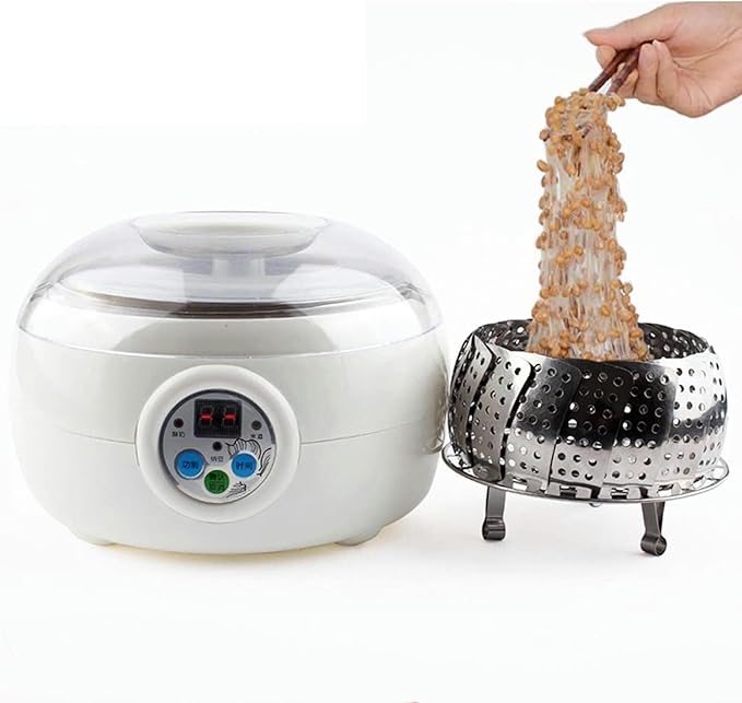 Electric Yogurt Maker - Constant Temperature Control Fermentation Machine with 1.5L Stainless Steel Container for Natto and Rice Wine