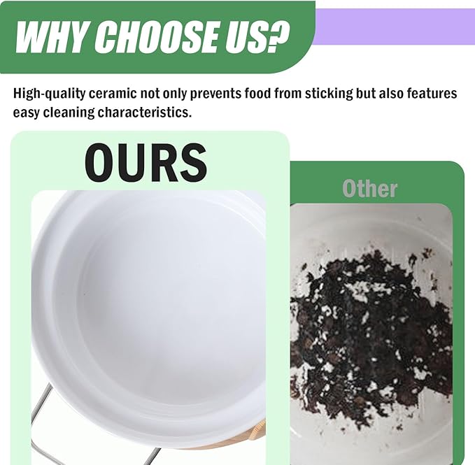 Artestia1500W Electric Swiss Fondue Set for Melting Chocolate Cheese Pot Sets with Temperature Control for Oil Broth Fondue Party, 8 Colored Fondue Forks