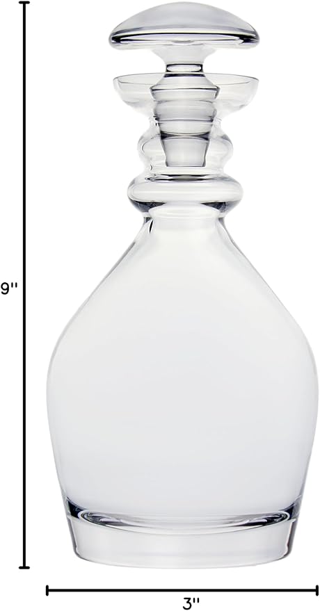 Ravenscroft Crystal | Elegant European-Made Hand-Blown Thomas Jefferson Decanter with Stopper | 100% Lead-Free Crystalline | 47.5 FL Oz | Gift-Boxed
