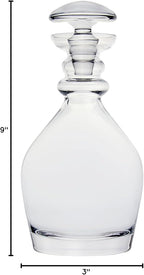 Ravenscroft Crystal | Elegant European-Made Hand-Blown Thomas Jefferson Decanter with Stopper | 100% Lead-Free Crystalline | 47.5 FL Oz | Gift-Boxed