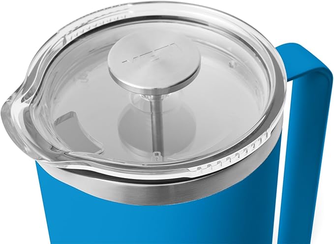 YETI Rambler 64 oz. French Press Coffee Maker, Big Wave Blue