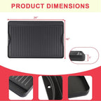 Cast Iron Reversible Griddle for Camp Chef, Universal Stove Top Griddle for Most 4 Burner Stove/Charcoal/Gas/Propane/Electric Grill Pan, Large Flat Top Plate for Outdoor Camping Accessories,16" x 24"