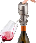 Expert Adjustable Electric Wine Aerator – Instant 240-Min Precision Decanting, Rechargeable & No-Drip Design, One-Touch Operation for 99% Wines & Spirits