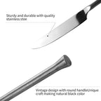 Silverware Set Flatware Set Stainless Steel Cutlery Set Vintage Black Handle Mirror Finished Heavy Duty 20 Pieces Service for 4