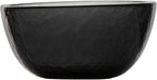 FORTESSA Los Cabos Tableware, 16-Piece Glass Dinnerware Set with 4 Dinner Plates, 4 Salad Plates, 4 Coupe Bowls and 4 Cereal Bowls, Dishwasher-Safe Glass Plate Set, Shadow Black