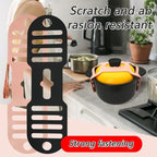 Silicone Lid Lock Strap for Crockpot Slow Cooker (6/7/8 Quart) - Universal Crockpot Lid Holder & Rubber Strap Alternative | Heat-Resistant, No-Spill Design Transport Accessories (Pink+Black)