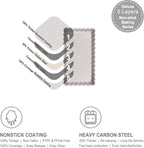 CHEFMADE Tart Pan, 7 Inch Non-Stick Quice Pan with Removable Loose Bottom for Oven Bake(Champagne Gold)