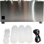 Commercial Electric Sauce Warmer Electric Cheese Sauce Warmer Hot Fudge Warmer Dispenser Cheese Dispenser Warmer with 3 Pump (3 Pump Head)