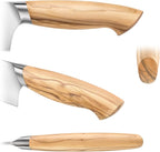 Cangshan OLIV Series 8-Piece Knife Block Set, Forged Swedish 14C28N Steel, Maple Block, 501684